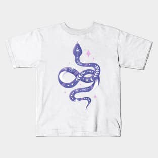 Snake - Purple Kids T-Shirt